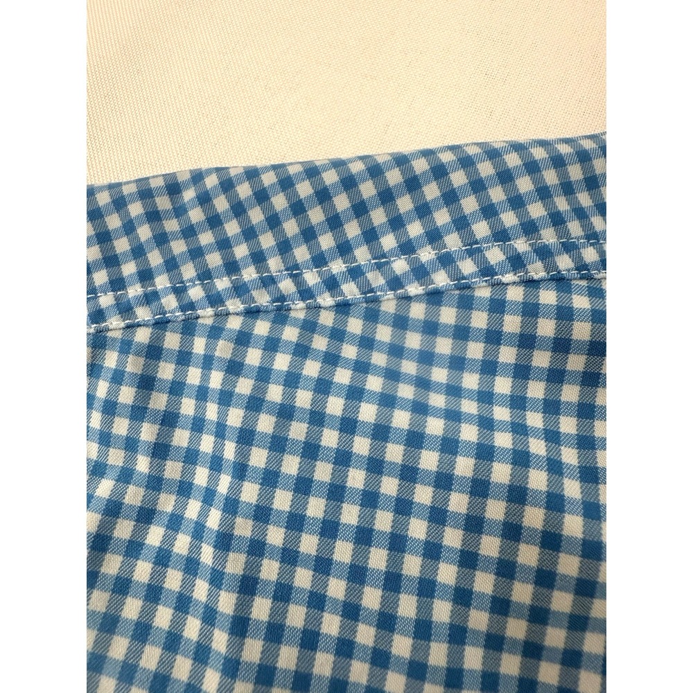 Johnnie O Prep-Formance Men's XL Long Sleeve Button Down Shirt Blue Gingham - Picture 9 of 9